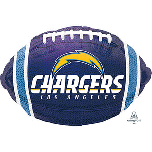 Anagram 17 inch NFL LOS ANGELES CHARGERS FOOTBALL Foil Balloon 36846-01-A-P