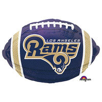 Anagram 17 inch NFL LOS ANGELES RAMS FOOTBALL TEAM COLORS Foil Balloon 34308-02-A-U