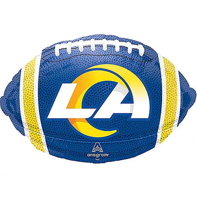 Anagram 17 inch NFL LOS ANGELES RAMS FOOTBALL TEAM COLORS Foil Balloon 43519-02-A-U