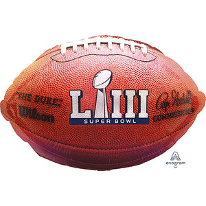 Anagram 18 inch 2019 SUPER BOWL 53 LIII NFL LOGO FOOTBALL Foil Balloon 38902-02-A-U