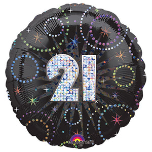 Anagram 18 inch A TIME TO PARTY 21 Foil Balloon 15046-01-A-P