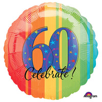 Anagram 18 inch ATP A YEAR TO CELEBRATE 60 Foil Balloon A119536-01-A-P