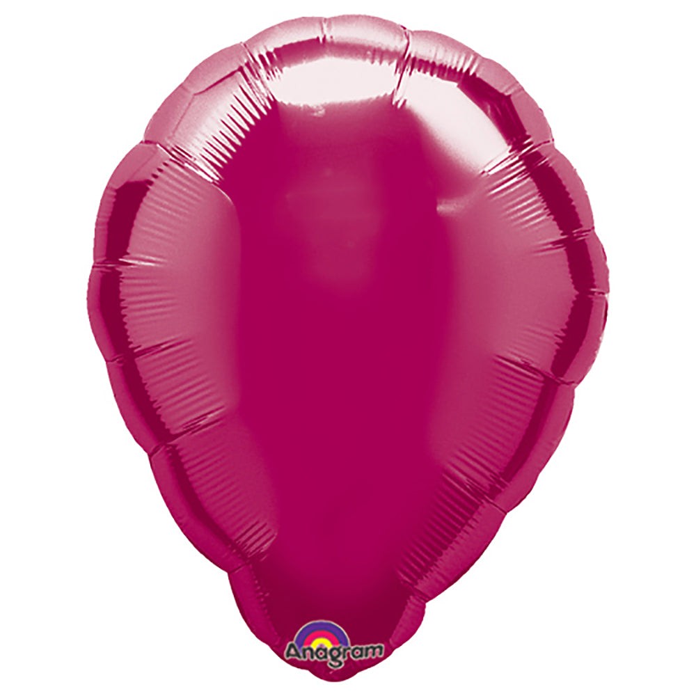 Anagram 18 inch BALLOON SHAPE - BURGUNDY Foil Balloon 11114-02-A-U