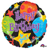 Anagram 18 inch BIRTHDAY JUBILEE Foil Balloon A111036-01-A-P