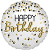 Anagram 18 inch BLACK SILVER GOLD BIRTHDAY Foil Balloon 45705-01-A-P