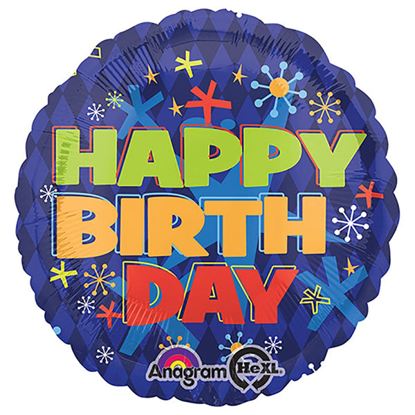 Anagram 18 inch BOLD BIRTHDAY Foil Balloon 26730-01-A-P