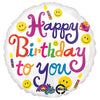Anagram 18 inch BOLD BIRTHDAY TO YOU Foil Balloon 26732-01-A-P