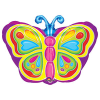 Anagram 18 inch BRIGHT BUTTERFLY Foil Balloon 07255-01-A-P