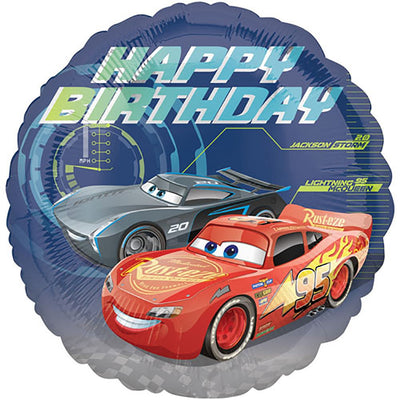 Anagram 18 inch CARS 3 HAPPY BIRTHDAY Foil Balloon