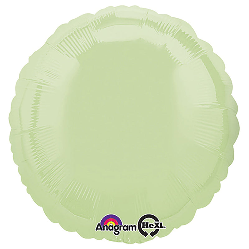 18 Inch Anagram Round Leaf Green Foil Balloon 23004