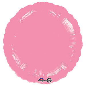 Anagram 18 inch CIRCLE - METALLIC PINK Foil Balloon 12805-02-A-U