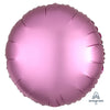 Anagram 18 inch CIRCLE - SATIN LUXE FLAMINGO Foil Balloon 36821-02-A-U