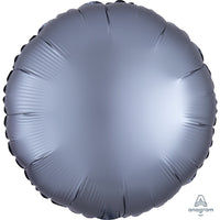 Anagram 18 inch CIRCLE - SATIN LUXE GRAPHITE Foil Balloon 39916-02-A-U