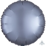 Anagram 18 inch CIRCLE - SATIN LUXE GRAPHITE Foil Balloon 39916-02-A-U