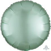 Anagram 18 inch CIRCLE - SATIN LUXE MINT GREEN Foil Balloon 39913-02-A-U