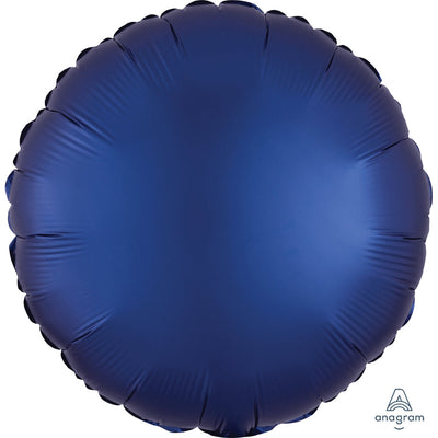 Anagram 18 inch CIRCLE - SATIN LUXE NAVY Foil Balloon 39960-02-A-U
