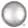 Anagram 18 inch CIRCLE - SATIN LUXE PLATINUM Foil Balloon 36805-02-A-U