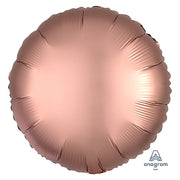 Anagram 18 inch CIRCLE - SATIN LUXE ROSE COPPER Foil Balloon 36824-02-A-U