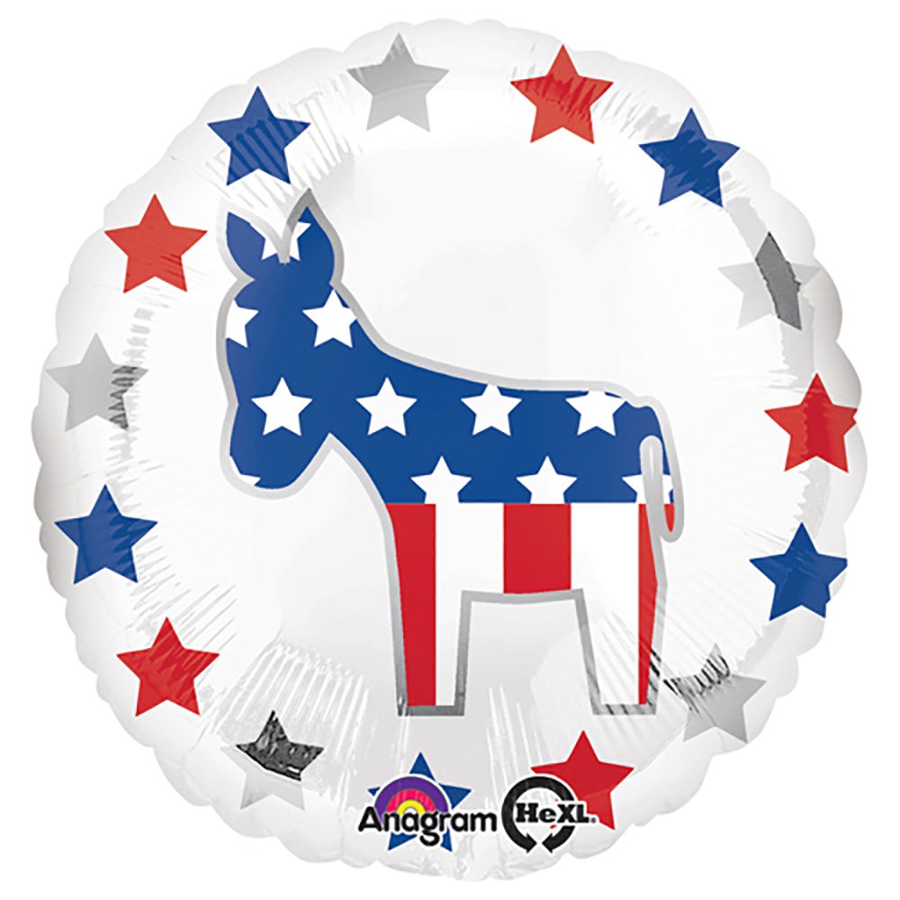 Anagram 18 inch ELECTION DONKEY Foil Balloon 32649-01-A-P