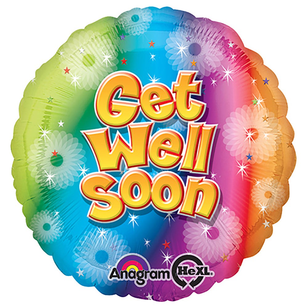 Anagram 18 inch GET WELL SOON Foil Balloon 25916-01-A-P