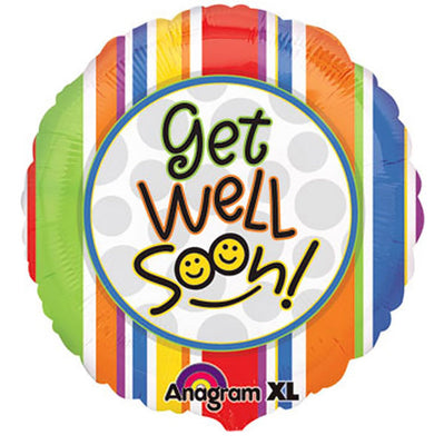 Anagram 18 inch GET WELL SOON SMILES Foil Balloon 14244-02-A-U