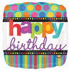 Anagram 18 inch HAPPY BIRTHDAY DOTS & STRIPES Foil Balloon A112472-01-A-P