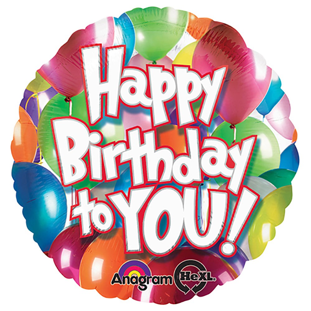 Anagram 18 inch HAPPY BIRTHDAY TO YOU! BALLOONS Foil Balloon 24493-01-A-P