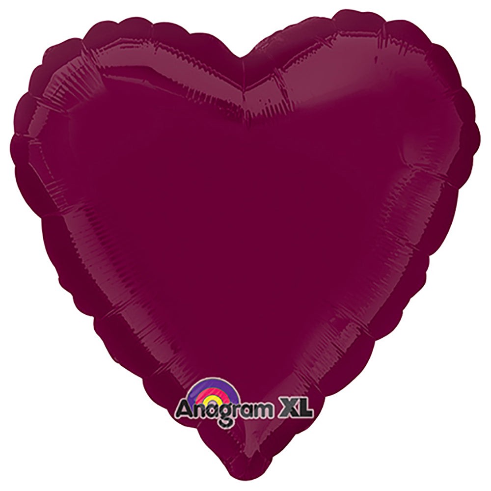 Anagram 18 inch HEART - BERRY Foil Balloon 23017-02-A-U