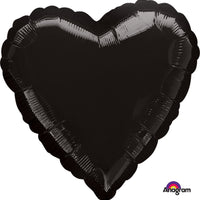 Anagram 18 inch HEART - BLACK Foil Balloon 00683-02-A-U