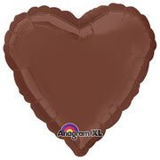Anagram 18 inch HEART - CHOCOLATE BROWN Foil Balloon 23012-02-A-U