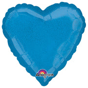 Anagram 18 inch HEART - DAZZLER BLUE Foil Balloon 25089-02-A-U
