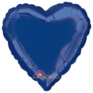 Anagram 18 inch HEART - NAVY BLUE Foil Balloon 25275-02-A-U