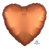 Anagram 18 inch HEART - SATIN LUXE AMBER Foil Balloon 38581-02-A-U
