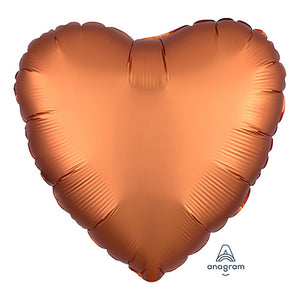 Anagram 18 inch HEART - SATIN LUXE AMBER Foil Balloon 38581-02-A-U