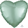 Anagram 18 inch HEART - SATIN LUXE MINT GREEN Foil Balloon 39914-02-A-U