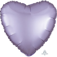 Anagram 18 inch HEART - SATIN LUXE PASTEL LILAC Foil Balloon 39905-02-A-U