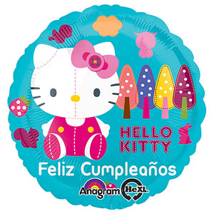 hello kitty with balloons clipart