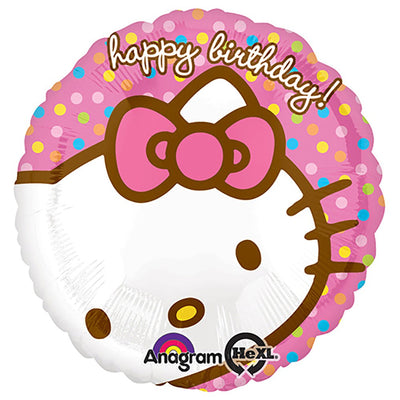 Anagram 18 inch HELLO KITTY HAPPY BIRTHDAY Foil Balloon 21840-02-A-U