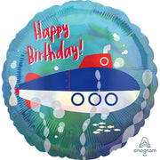 Anagram 18 inch IRIDESCENT SUBMARINE BIRTHDAY Foil Balloon 41801-02-A-U