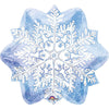 Anagram 18 inch LET IT SNOW SNOWFLAKE Foil Balloon 22804-02-A-U