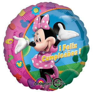 Minnie Mouse #1 - Juego de globos para fiesta de primer cumpleaños de Mylar  de látex Disney por Anagram