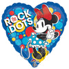 Anagram 18 inch MINNIE ROCK THE DOTS Foil Balloon