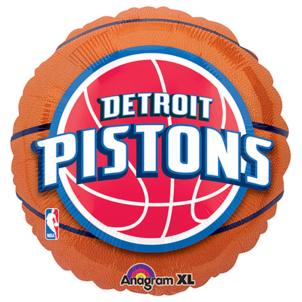 Anagram 18 inch NBA DETROIT PISTONS BASKETBALL Foil Balloon A113738-01-A-P