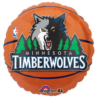 Anagram 18 inch NBA MINNESOTA TIMBERWOLVES BASKETBALL Foil Balloon A113743-01-A-P
