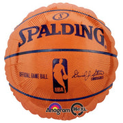 Anagram 18 inch NBA SPALDING BASKETBALL Foil Balloon A113754-01-A-P