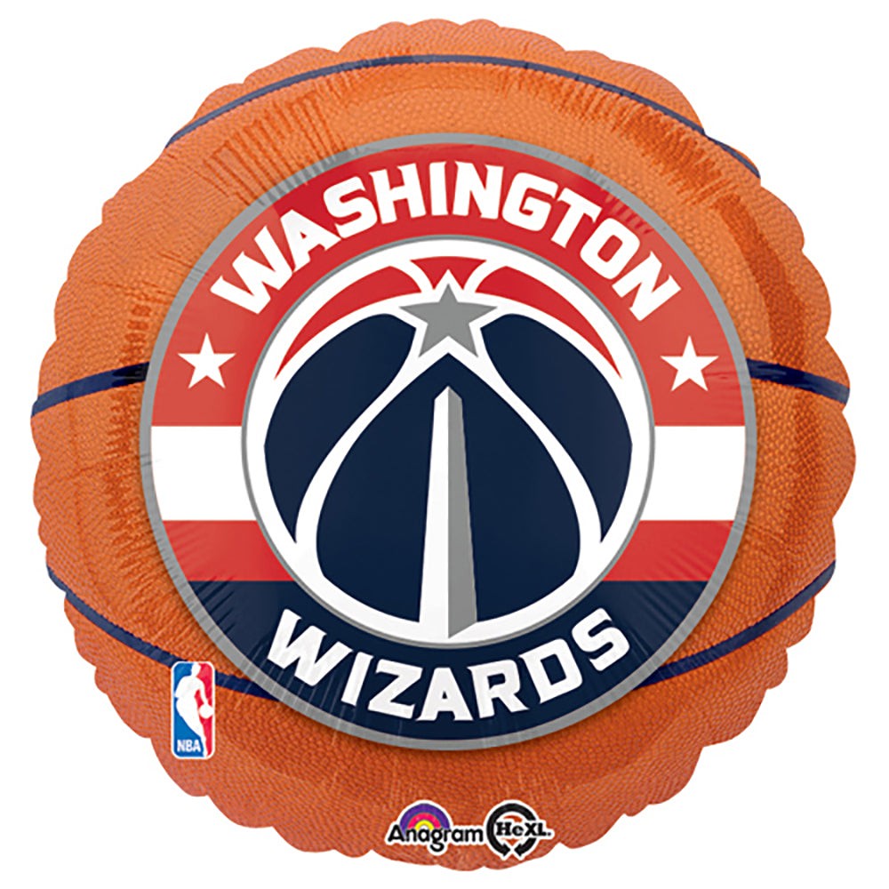 Anagram 18 inch NBA WASHINGTON WIZARDS BASKETBALL Foil Balloon 31689-01-A-P