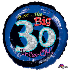Anagram 18 inch OH NO! IT'S MY BIRTHDAY 30 Foil Balloon A116041-01-A-P