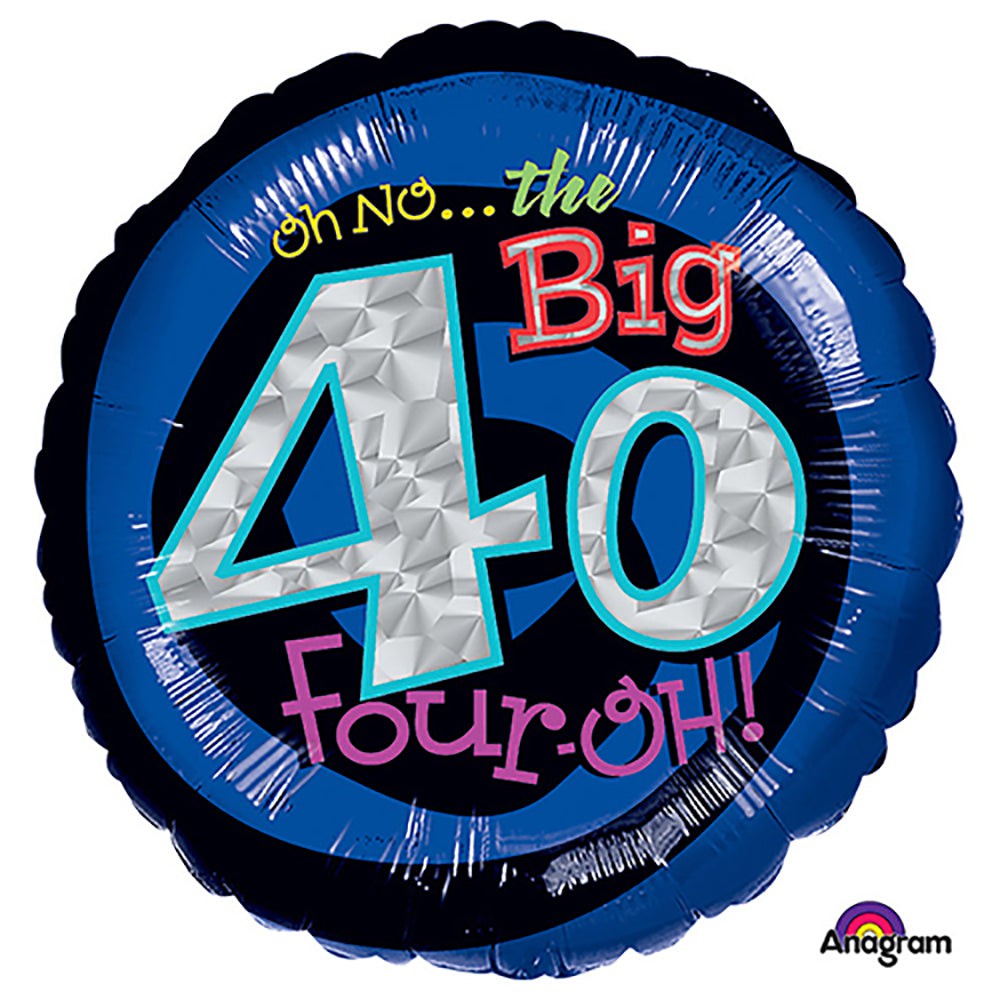 Anagram 18 inch OH NO! IT'S MY BIRTHDAY 40 Foil Balloon A116042-01-A-P