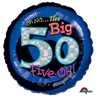 Anagram 18 inch OH NO! IT'S MY BIRTHDAY 50 Foil Balloon A116043-01-A-P
