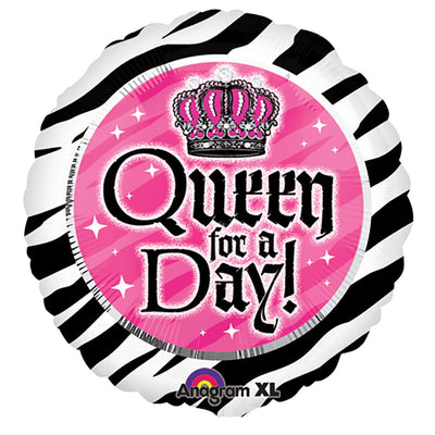 Anagram 18 inch QUEEN FOR A DAY Foil Balloon 24499-02-A-U